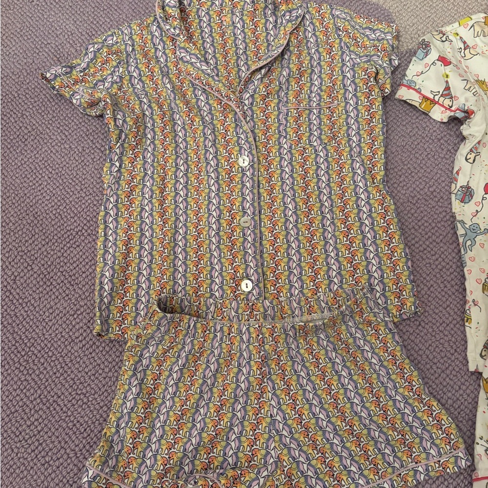 Roller Rabbit Multicolor Pajama Set- size xxs runs small
